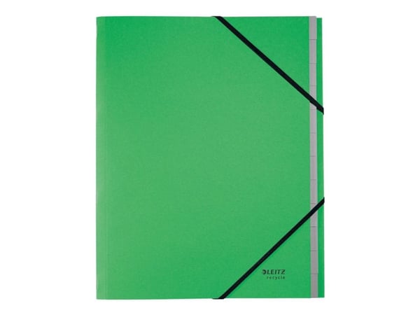 Leitz Recycle - Klassifikasjonsmappe - 12 deler - for A4 (210 x 297 mm) - med fliker - grønn