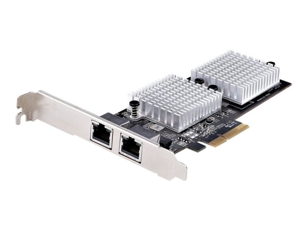 Startech 2-Port 10Gbps PCIe Network Adapter Card, Network Card for PCs/Servers, Full-Height/Low-Profile PCIe Ethernet Card w/Jumbo Frames, NIC/LAN ...