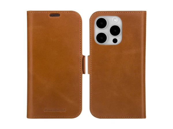 dbramante1928 Lynge, Folio-kotelo, Apple, iPhone 15 Pro Max, Ruskea