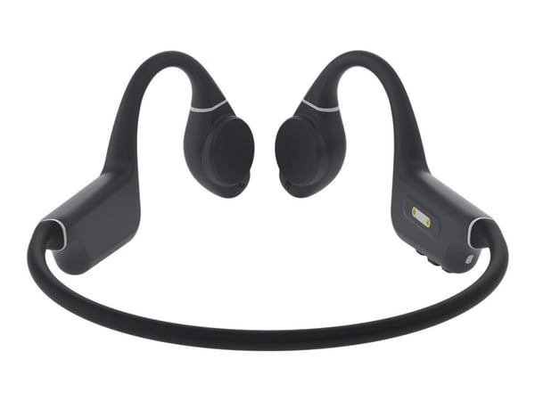 Creative Outlier Free+ - Hodetelefoner med mikrofon - åpent øre - bak-nakken-montering - Bluetooth - trådløs - mørk skifergrå, matt svart