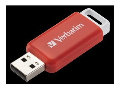 Verbatim DataBar - USB flash-enhet - 16 GB - USB 2.0 - röd