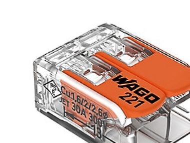 Wago 221-612, Suora, 450 V, Oranssi, Läpinäkyvä, EN 60664