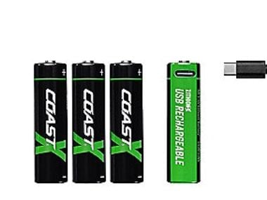 COAST ZITHION-X - Batteri 4 x AA-type - Li-Ion - 2400 mAh - 3 Wh