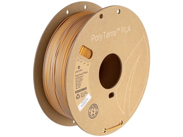 Polymaker PA04024 Dual Filament PLA-plast med lavere kunststofindhold, Mat 1.75 mm 1000 g Foggy Orange, Grå, Orange PolyTerra™ 1 stk