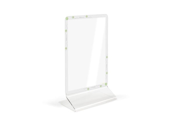 Securit® A4 T-borddisplay med magnetisk ramme "Smiley"
