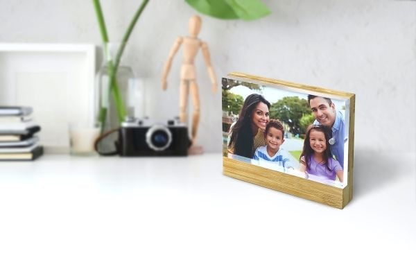 Peleman Foto (10x15 cm) bambus/akryl panel med magnetisk lukning