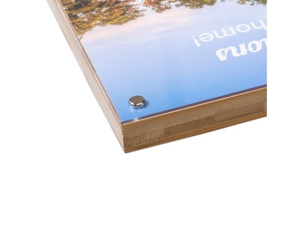 Peleman Foto (10x15 cm) bambus/akryl panel med magnetisk lukning