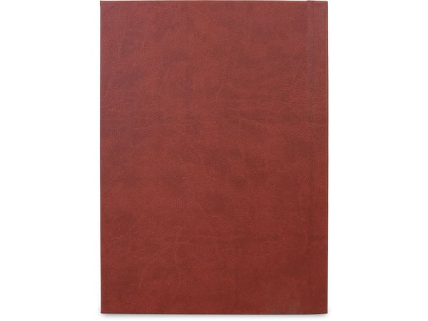 Classic A4 MENU hårdt omslag med klemryg, brun