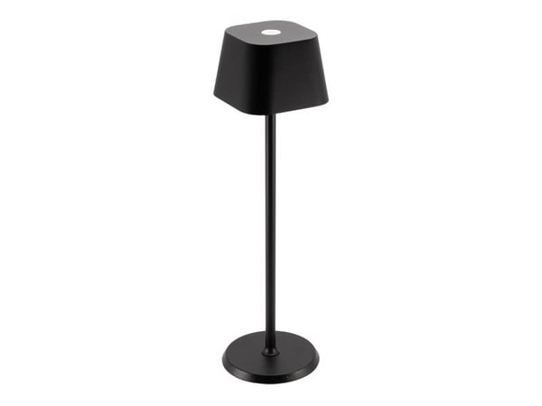 Securit® LED bordlampe GEORGINA, inkl. lynkoblings-ladekabel, sort