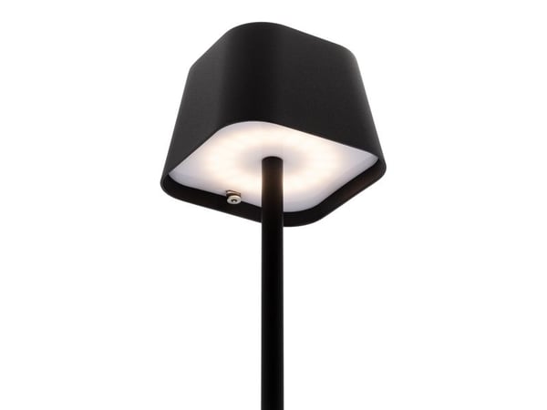 Securit® LED bordlampe GEORGINA, inkl. lynkoblings-ladekabel, sort