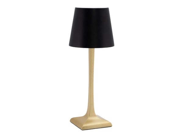 Securit ROMA LED-bordlampa (sladdlös, uppladdningsbar) - guld/svart