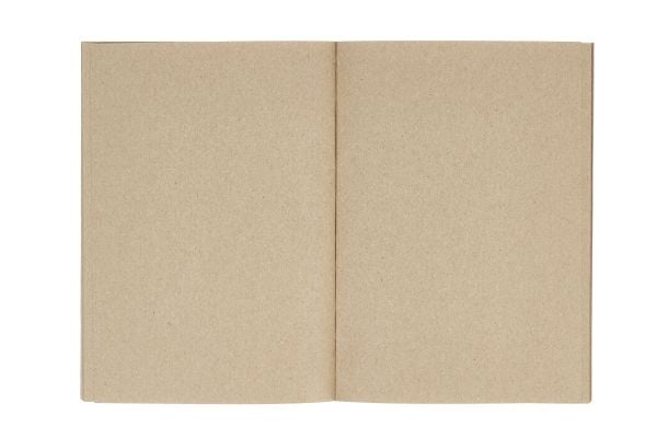 Skitsebog A5 PAPER BAG, ulinjeret, genanvendte papirsposer, natur