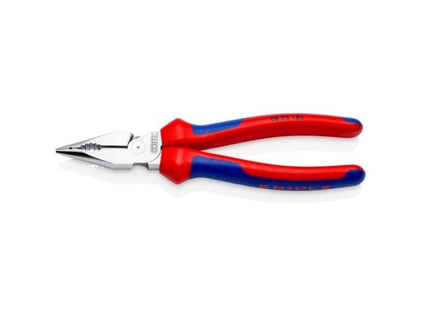 Knipex 08 25 185, Nesetang, 1,3 cm, Blå, Rød, 22 mm, 185 mm, 55 mm