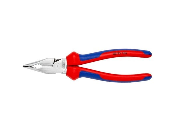 Knipex 08 25 185, Nesetang, 1,3 cm, Blå, Rød, 22 mm, 185 mm, 55 mm