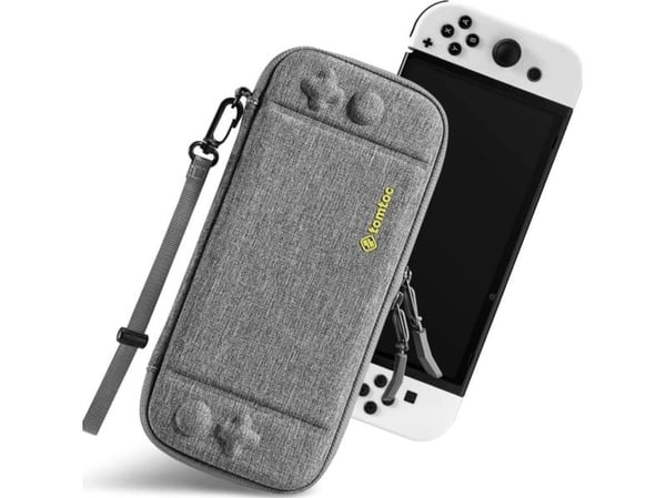 tomtoc Switch- etui til Nintendo Switch OLED, grå