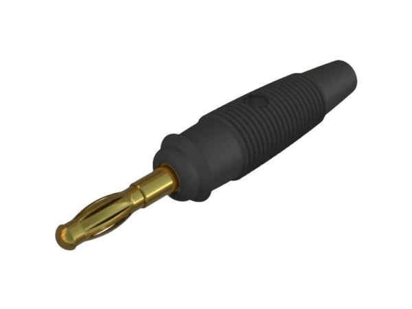 SKS Hirschmann LAS 30 schwarz Lamelliitin, suora Liitin, suora Nastan halkaisija: 4 mm Musta 1 kpl