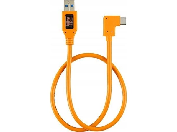 Tether Tools CUCRT02-ORG, 0,5 m, USB A, USB C, USB 3.2 Gen 1 (3.1 Gen 1), 5000 Mbit/s, Oranssi