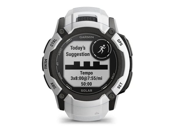 Garmin Instinct 2X Solar - 50 mm - fiberforsterket polymer - Ja smartklokke med bånd - håndleddstørrelse: 145-228 mm - monokrom - 64 MB - Bluetooth...