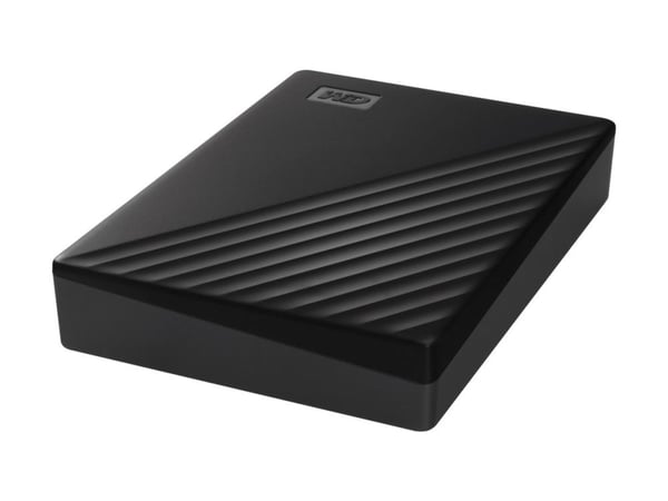 WD My Passport WDBR9S0060BBK - Harddisk - kryptert - 6 TB - ekstern (bærbar) - USB 3.2 Gen 1 - 256-bit AES - svart
