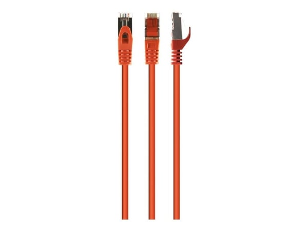 Cablexpert - Koblingskabel - RJ-45 (hann) til RJ-45 (hann) - 6.2 mm - S/FTP - CAT 6a - halogenfri, formstøpt, uten hindringer, flertrådet - oransje