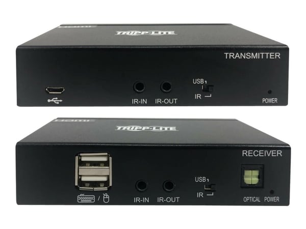 Eaton Tripp Lite Series USB C to HDMI over Cat6 Extender Kit with KVM Support, 4K 60Hz, 4:4:4, Transmitter/Receiver, USB, PoC, HDCP 2.2, up to 230 ...