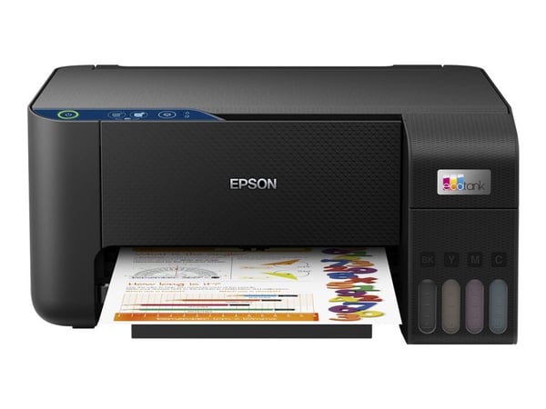 Epson EcoTank L3231 - Multifunksjonsskriver - farge - ink-jet - ITS - A4/Legal (medie) - opp til 10 spm (trykking) - 100 ark - USB - svart
