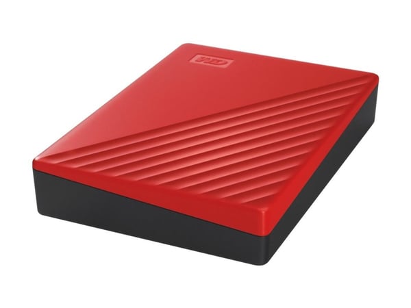 WD My Passport WDBR9S0060BRD - Hårddisk - krypterat - 6 TB - extern (portabel) - USB 3.2 Gen 1 - 256 bitars AES - röd