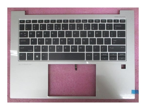 HP - Erstatningstastatur for bærbar PC - med ClickPad - bakbelysning - QWERTY - Internasjonal engelsk / kanadisk fransk - med toppdeksel - for Elit...