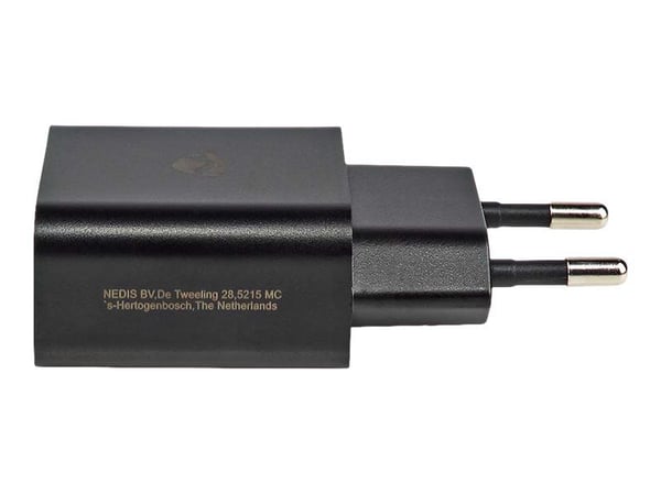 Nedis WCHAU242ABK - Strømadapter - 12 watt - 2.4 A (USB) - svart Nedis WCHAU242ABK - Strømadapter - 12 watt - 2.4 A (USB) - svart