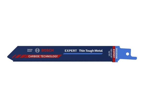 Bosch Expert Thin Tough Metal S 922 EHM - Sagblad - for rør, blikk, profiles - 10 deler - lengde: 150 mm - bredde: 19 mm