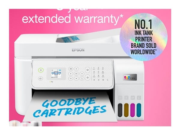 Epson EcoTank L5316 - Multifunksjonsskriver - farge - ink-jet - ITS - A4/Legal (medie) - opp til 10 spm (trykking) - 100 ark - 33.6 kbps - Wi-Fi, U...