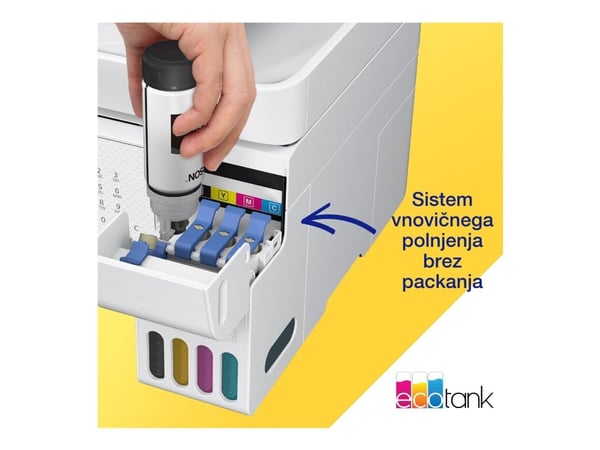 Epson EcoTank L5316 - Multifunksjonsskriver - farge - ink-jet - ITS - A4/Legal (medie) - opp til 10 spm (trykking) - 100 ark - 33.6 kbps - Wi-Fi, U...