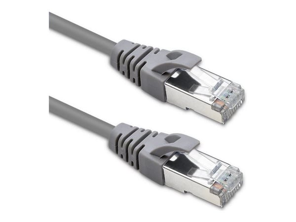 Qoltec - Koblingskabel - RJ-45 (hann) til RJ-45 (hann) - FTP - CAT 5e - uten hindringer - grå