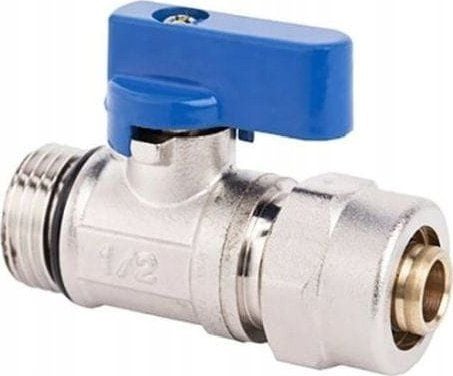 Arco palloventtiili MINI DN15 1/2 x 16 mm PEX-liittimellä 16x2 sininen läppäventtiili monikerrosputkille