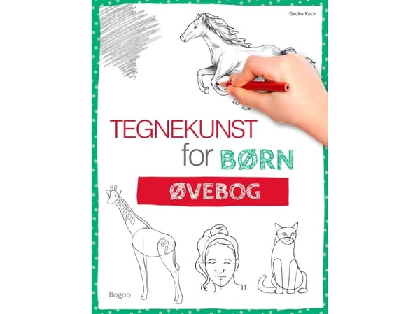 Tegnekunst for barn øvebok | Gecko Keck