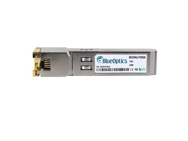 Kompatibel Hirschmann MTS-SFP-10G-TX/RJ45 BlueOptics BO08J78S6 SFP+ sender/mottaker, Kupfer RJ45, 10GBASE-T, 30M, 0°C/+70°C (MTS-SFP-10G-TX/RJ45-BO)