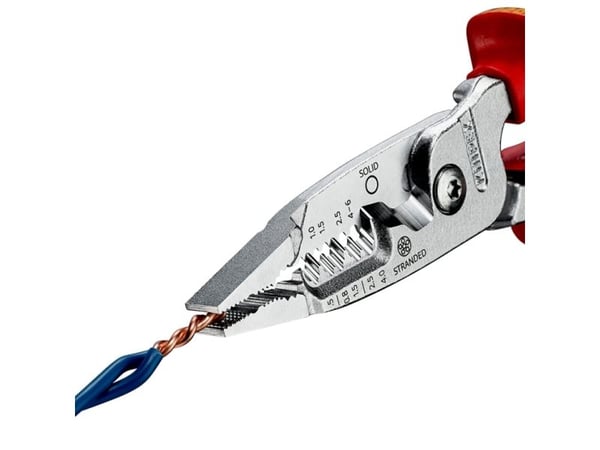 Knipex 13 76 200 ME, Beskyttelses isolasjon, 290 g, Rød, Rustfritt stål, Gult