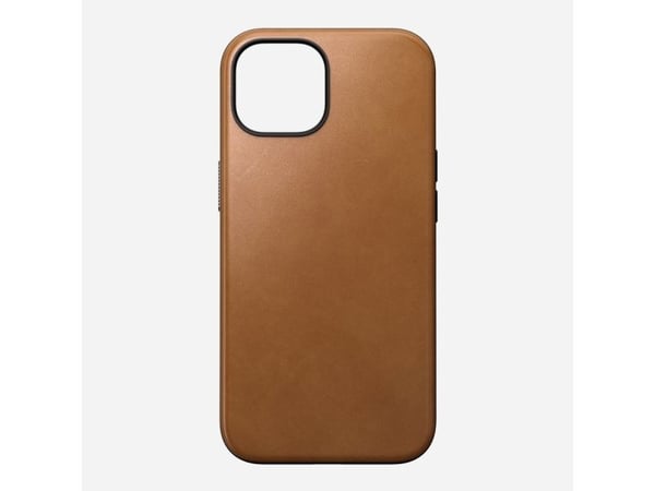 Nomad Modern Leather Case, Etui, Apple, iPhone 15, 15,5 cm (6.1"), Tan (gul-brun)