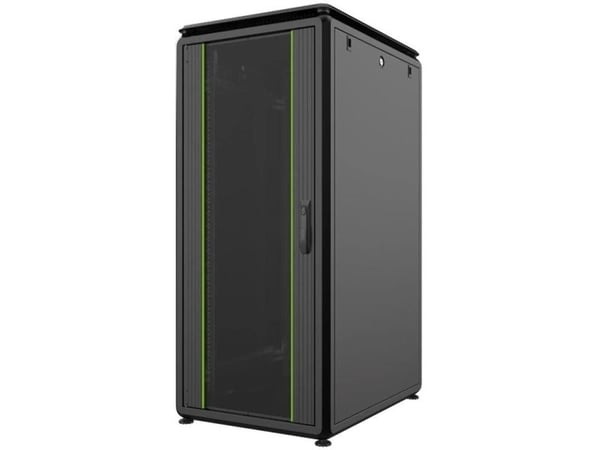 Lanview by Logon Data Line - Rack skap - 800 x 1000 mm, data line - free-standing - svart - 26U - 19"