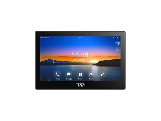 Fanvil I504W, 17,8 cm (7"), LCD, 1024 x 600 piksler, 2 W, Sort, Raskt Ethernet