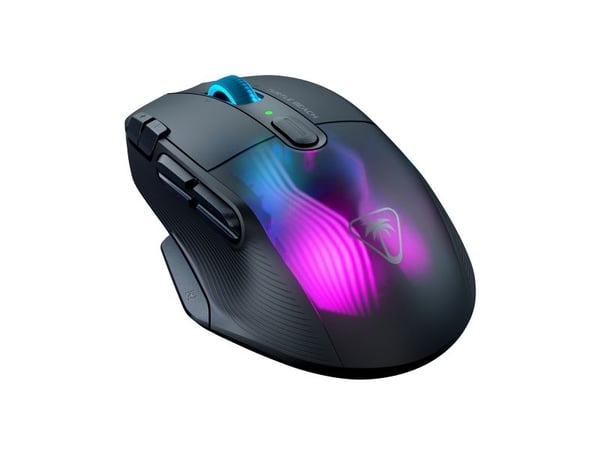 Turtle Beach Kone XP Air, Høyre hendt, Optisk, RF trådløs + Bluetooth, 19000 DPI, Svart