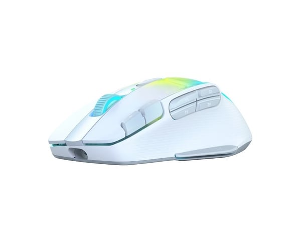 Turtle Beach Kone XP Air, Høyre hendt, Optisk, RF trådløs + Bluetooth, 19000 DPI, Hvit