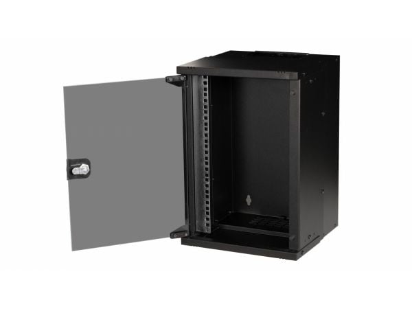 Equip EWM-09-3030-B, Veggmonterbar hylle, 9U, Nøkkellås, 5,93 kg, Sort