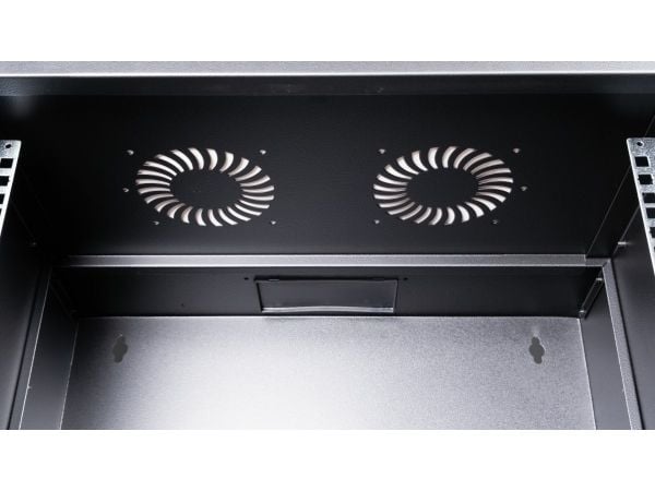 Equip EWM-09-5440-B, Veggmonterbar hylle, 9U, Nøkkellås, 10,3 kg, Sort