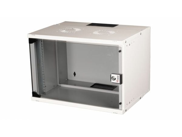 Equip EWM-07-5440-G, Väggmonterad rack, 7U, Knapplås, 9,06 kg, Ljusgrå