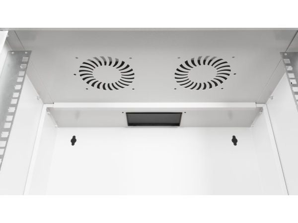 Equip EWM-07-5440-G, Veggmonterbar hylle, 7U, Nøkkellås, 9,06 kg, Lysegrå