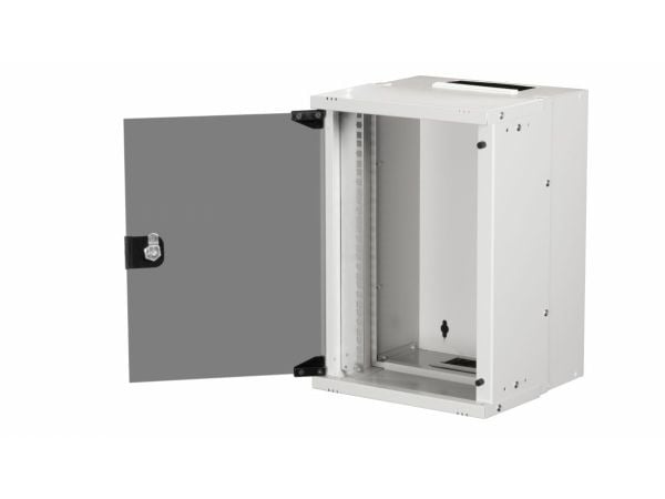 Equip EWM-09-3030-G, Veggmonterbar hylle, 9U, Nøkkellås, 5,93 kg, Lysegrå