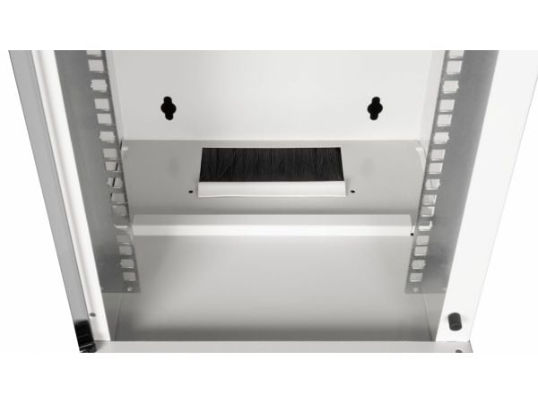 Equip EWM-09-3030-G, Veggmonterbar hylle, 9U, Nøkkellås, 5,93 kg, Lysegrå