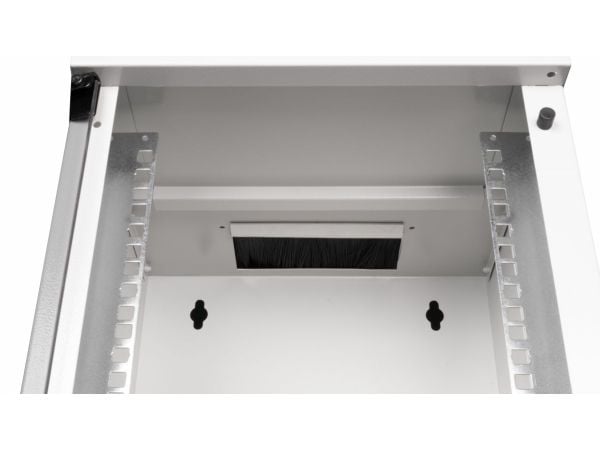 Equip EWM-09-3030-G, Veggmonterbar hylle, 9U, Nøkkellås, 5,93 kg, Lysegrå