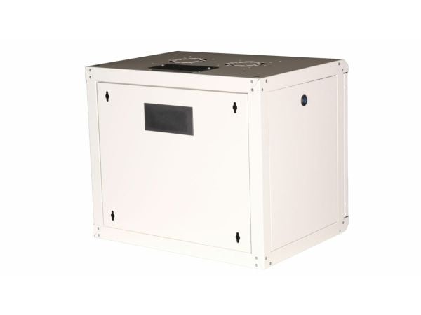 Equip EPM-09-6045-G-CBAA, Veggmonterbar hylle, 9U, Nøkkellås, Rack skinner, 17,6 kg, Lysegrå